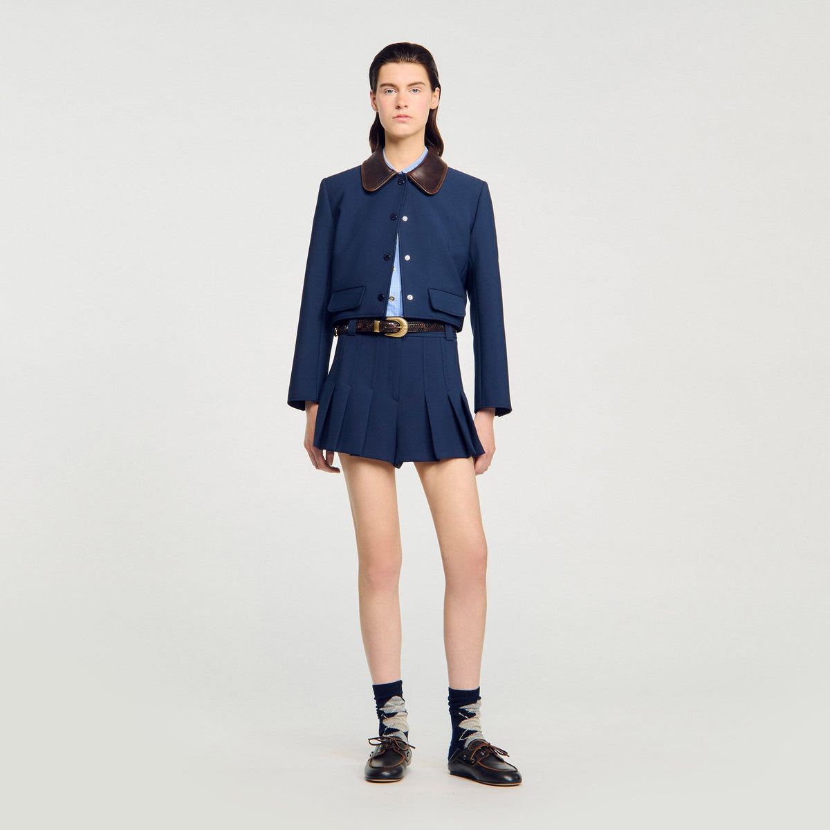Sandro Tailored pleated shorts