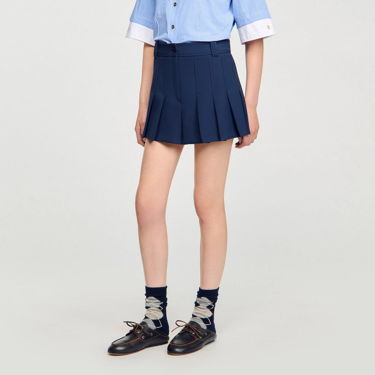 Sandro Tailored pleated shorts
