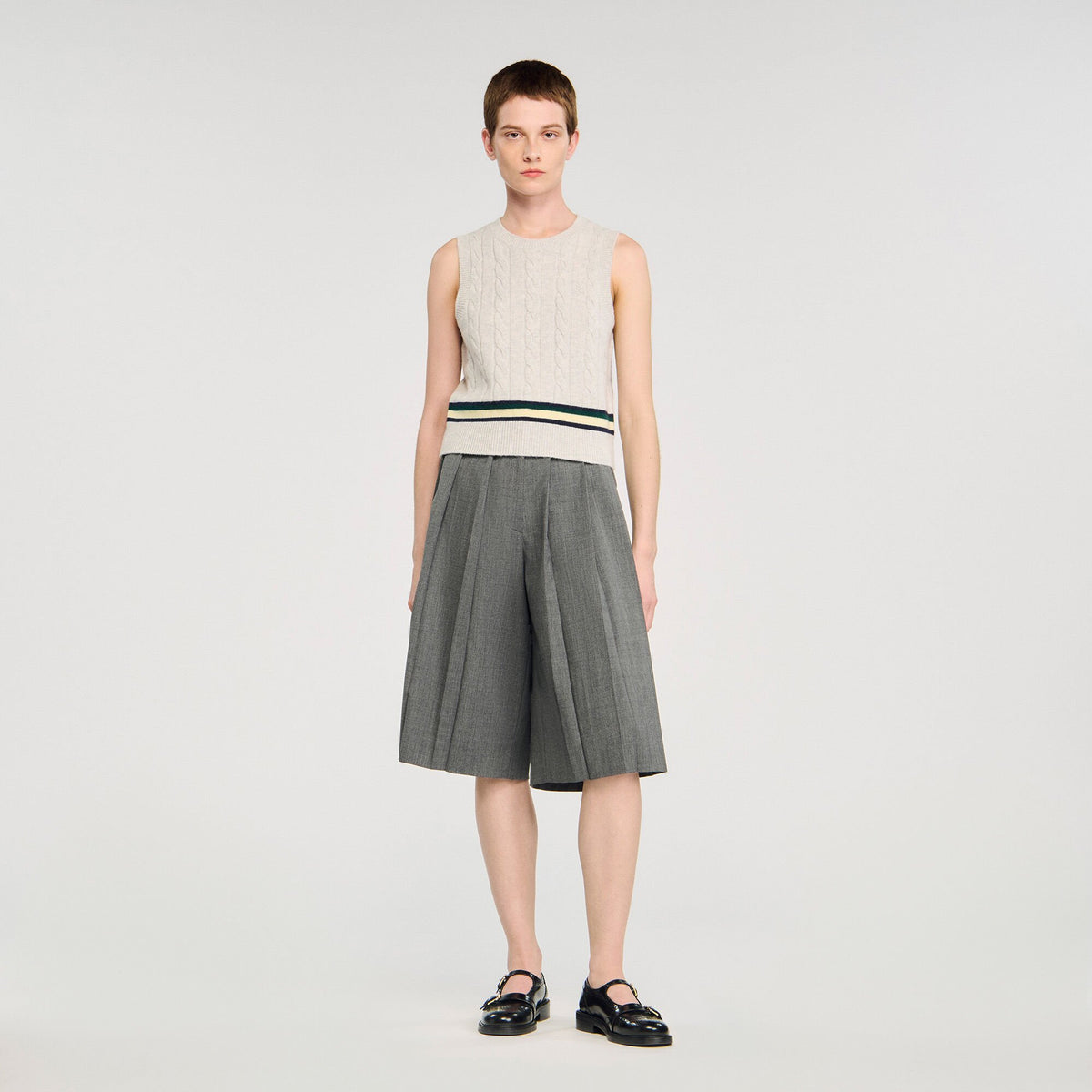 Sandro Pleated long shorts