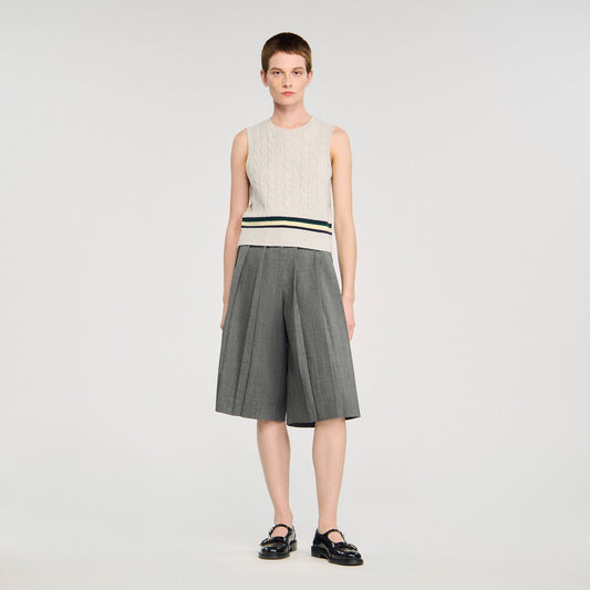 Sandro Pleated long shorts