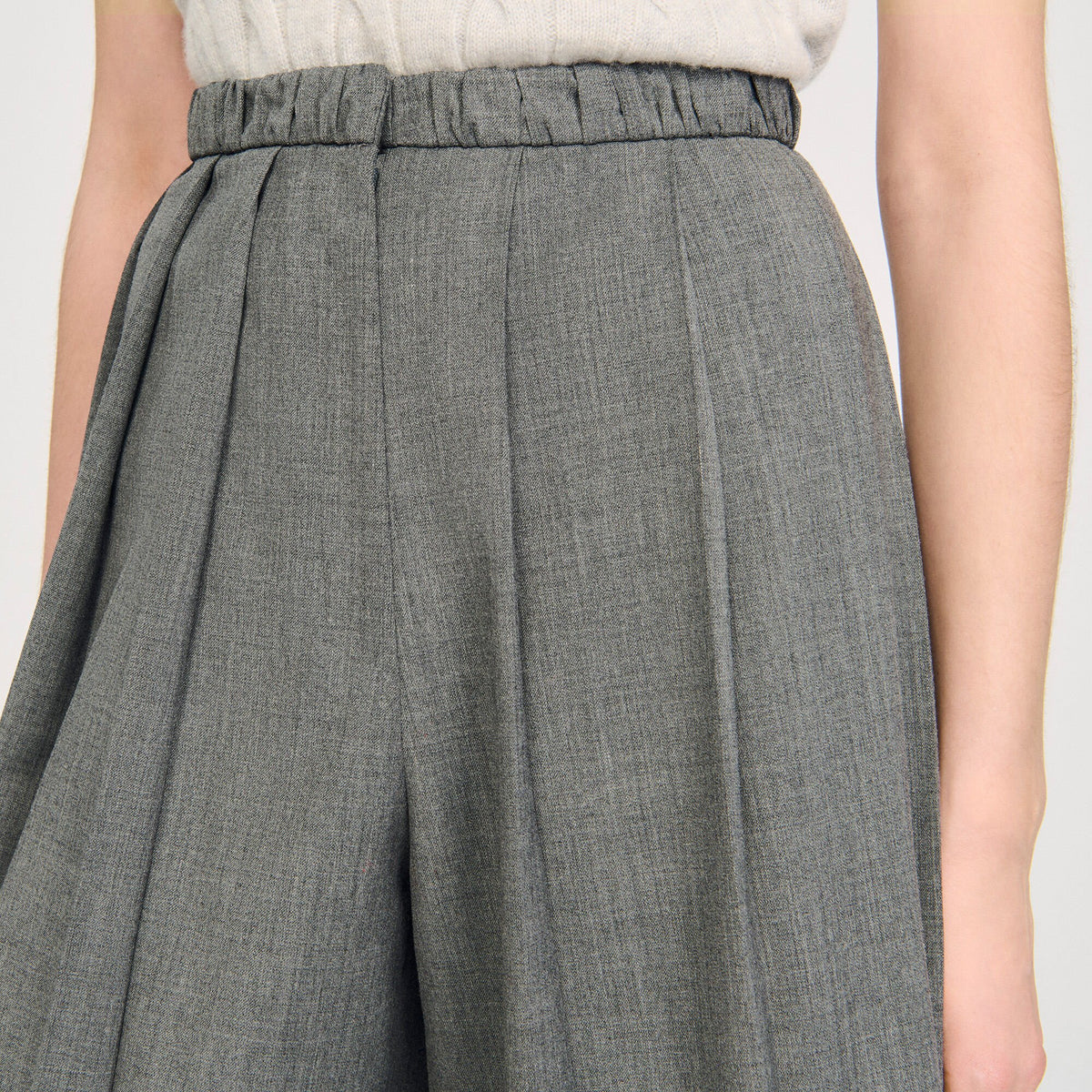 Sandro Pleated long shorts