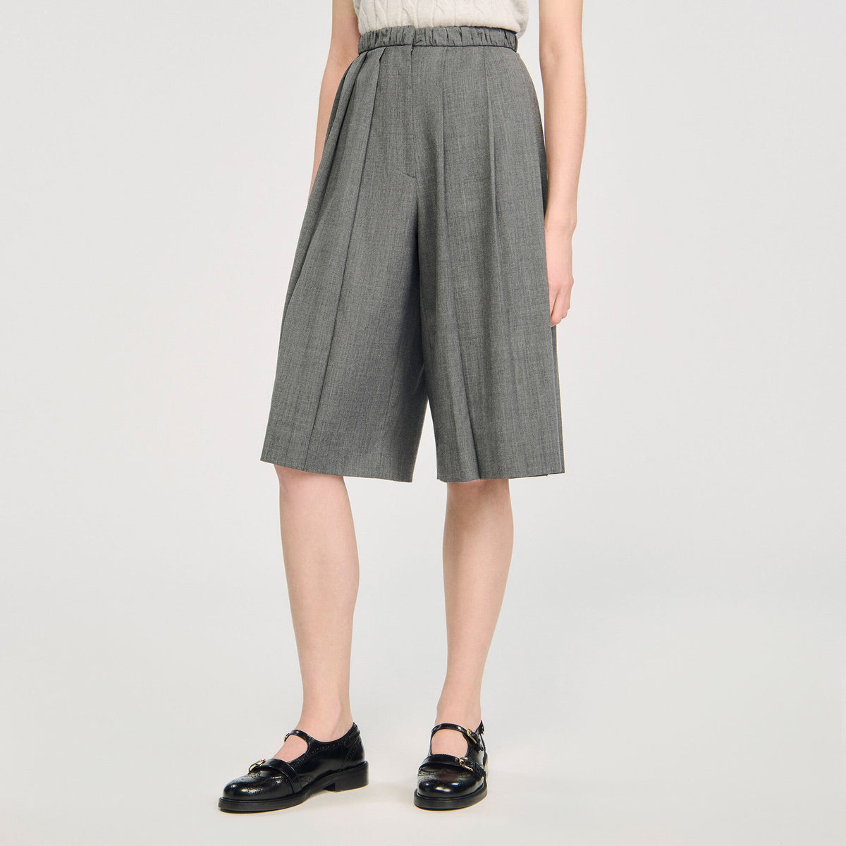 Sandro Pleated long shorts