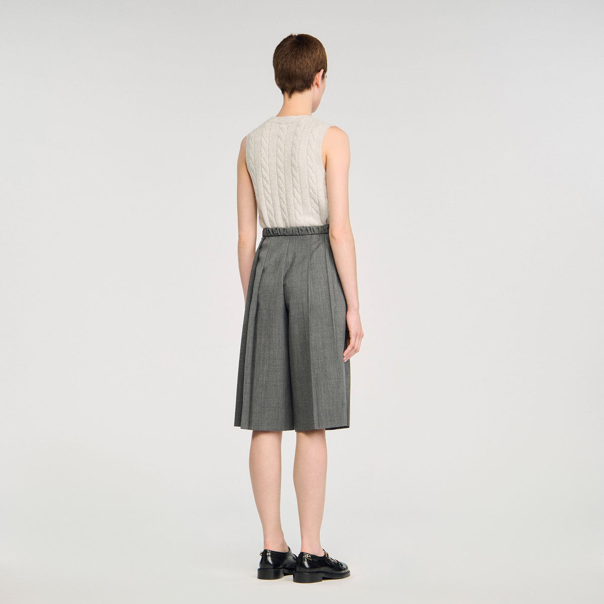 Sandro Pleated long shorts