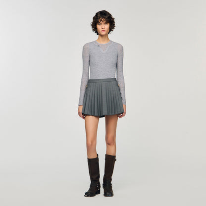 Sandro Pleated skort