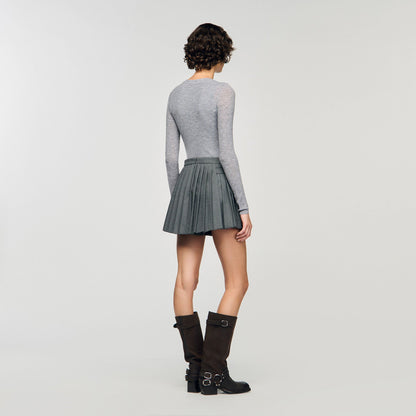 Sandro Pleated skort