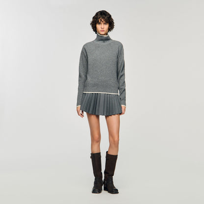 Sandro Pleated skort