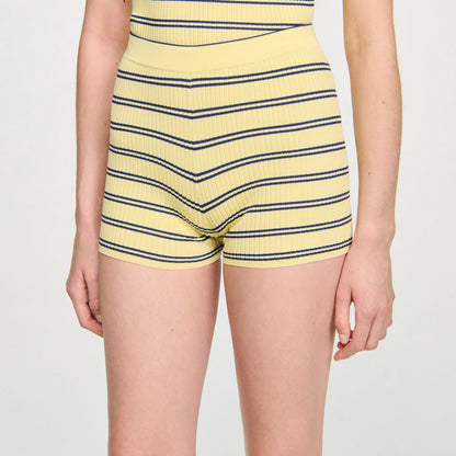 Sandro Striped knit shorts