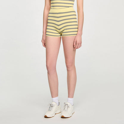 Sandro Striped knit shorts