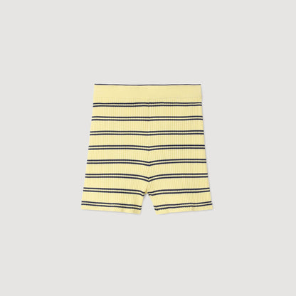 Sandro Striped knit shorts