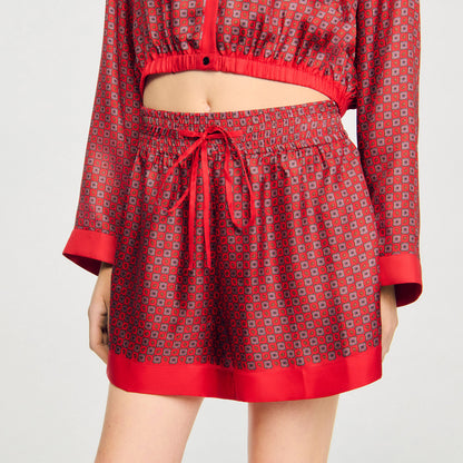 Sandro Scarf print shorts