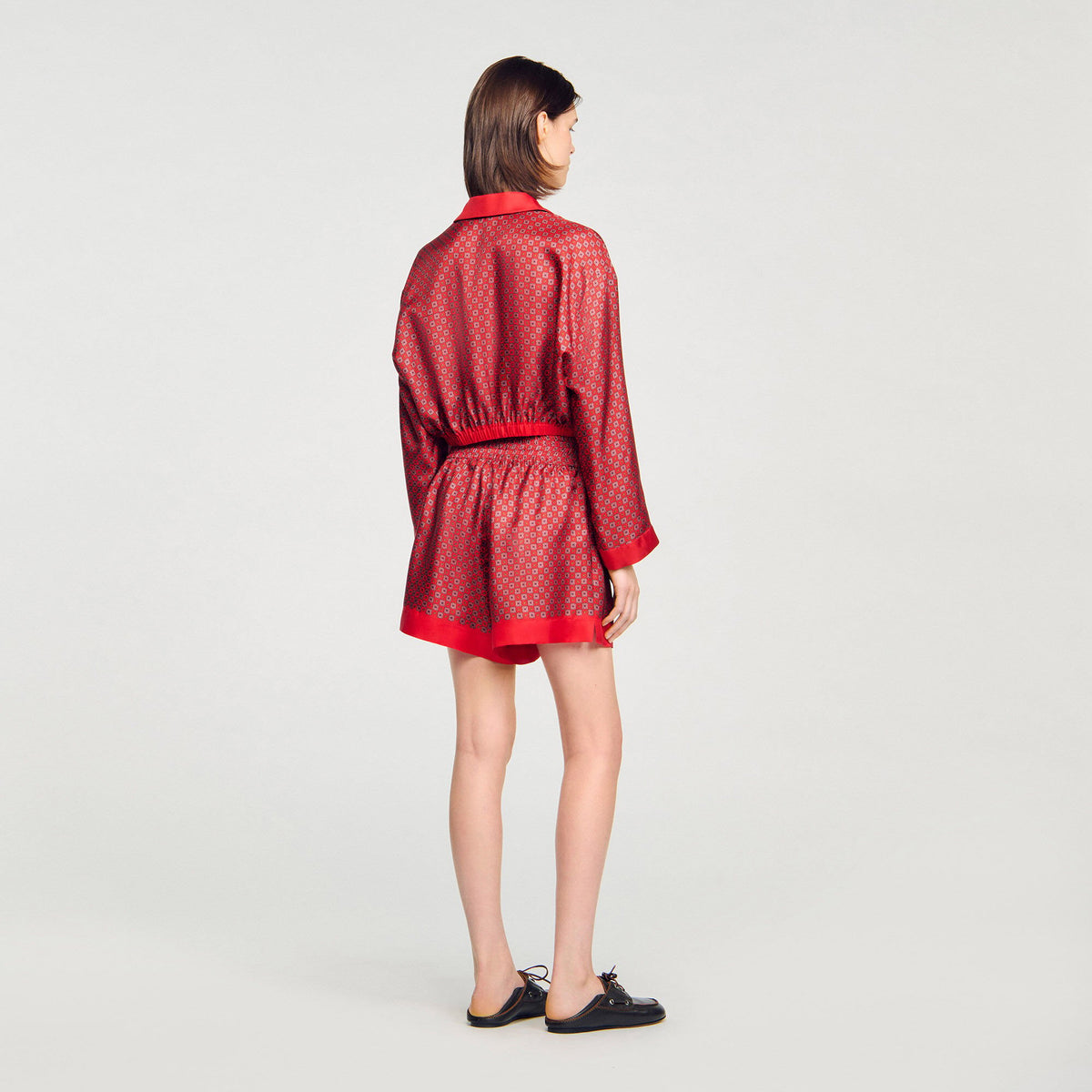 Sandro Scarf print shorts