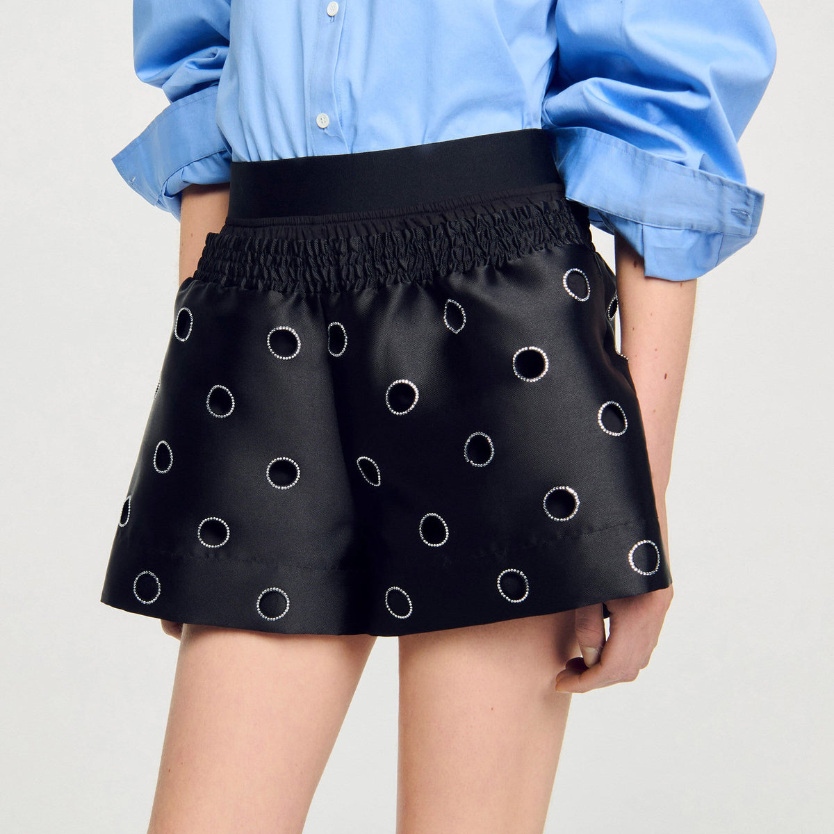 Sandro Rhinestone shorts