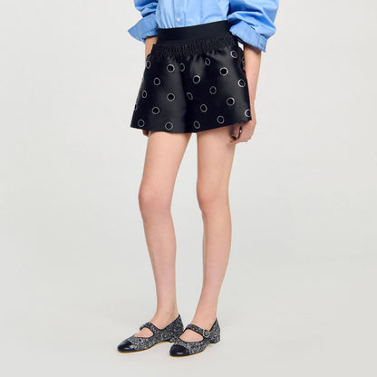 Sandro Rhinestone shorts