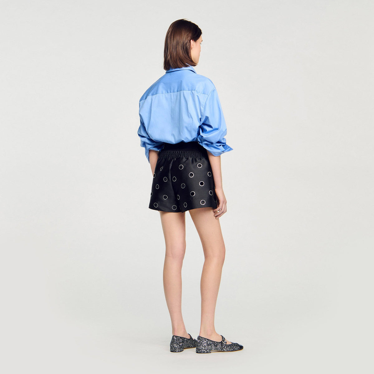 Sandro Rhinestone shorts