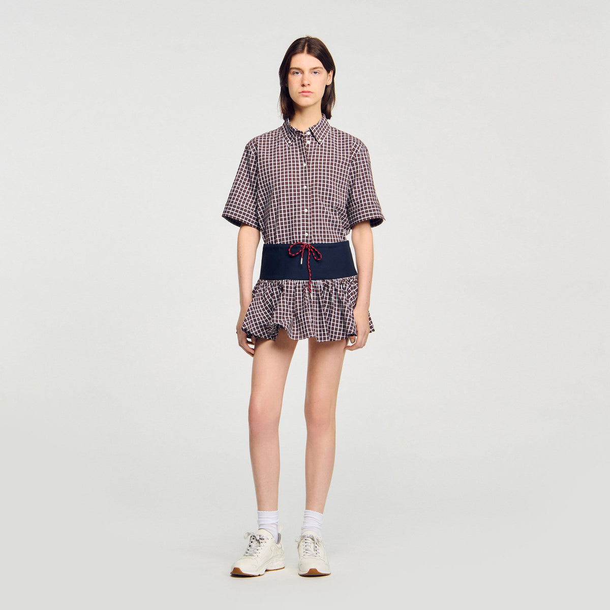 Sandro Checked skort