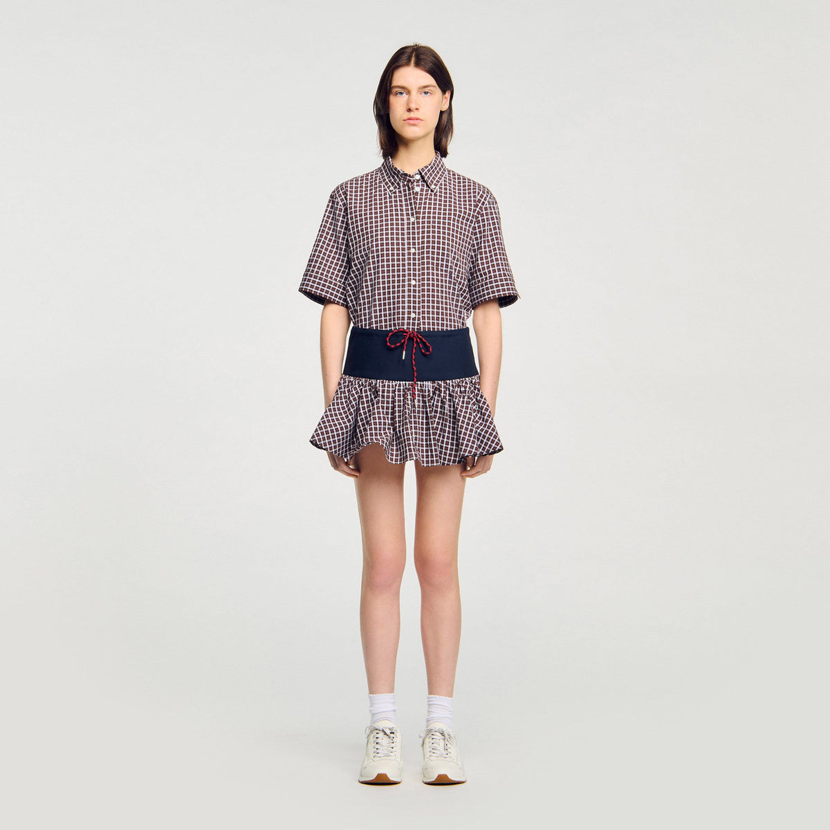 Sandro Checked skort