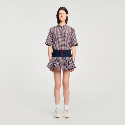 Sandro Checked skort