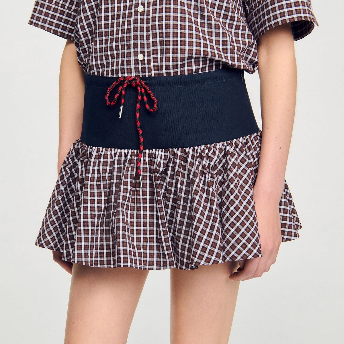 Sandro Checked skort