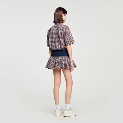 Sandro Checked skort