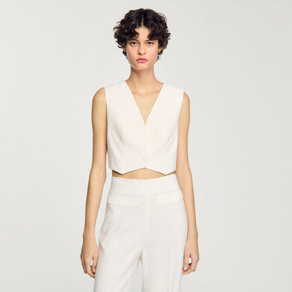 Sandro Sequin cropped jacket