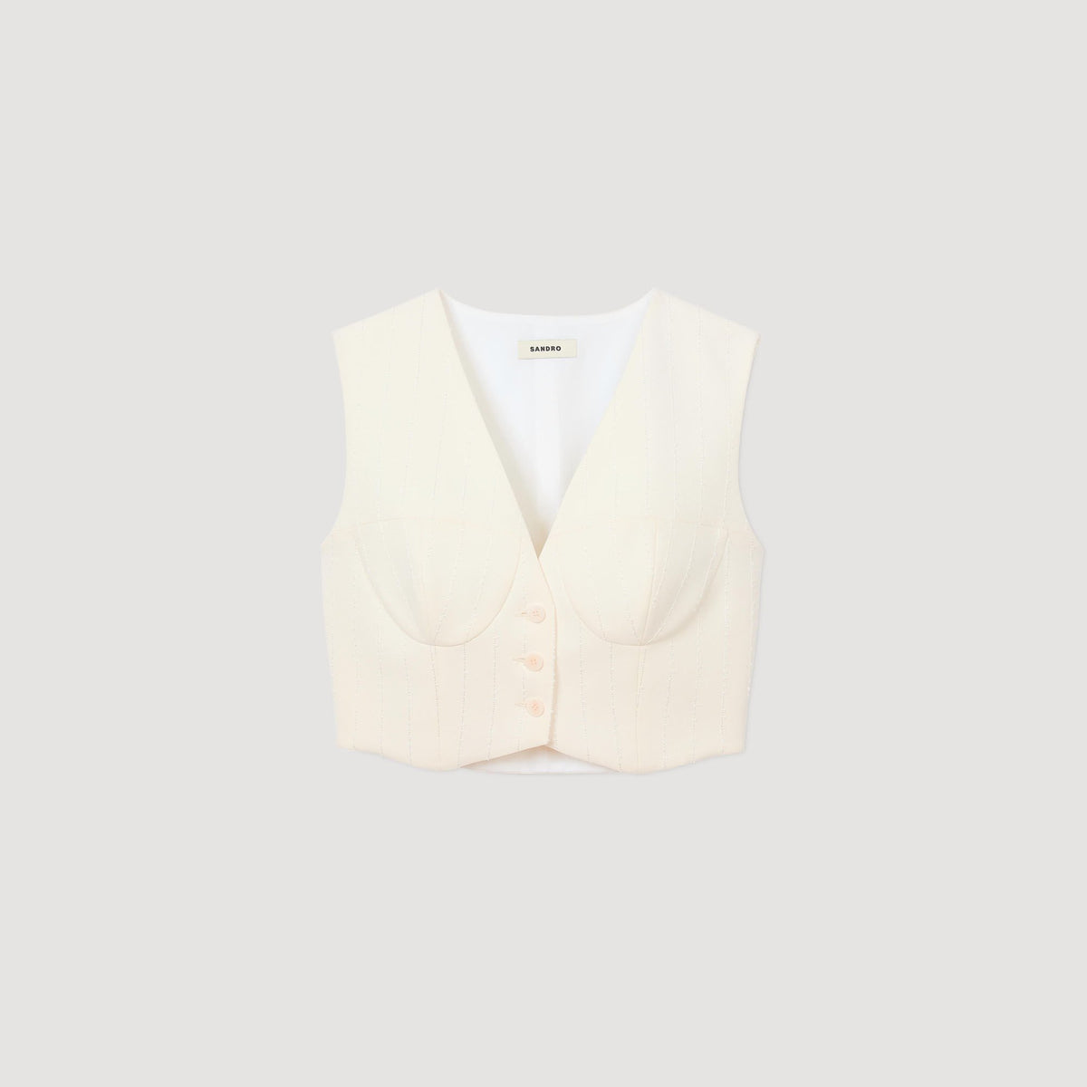 Sandro Sequin cropped jacket