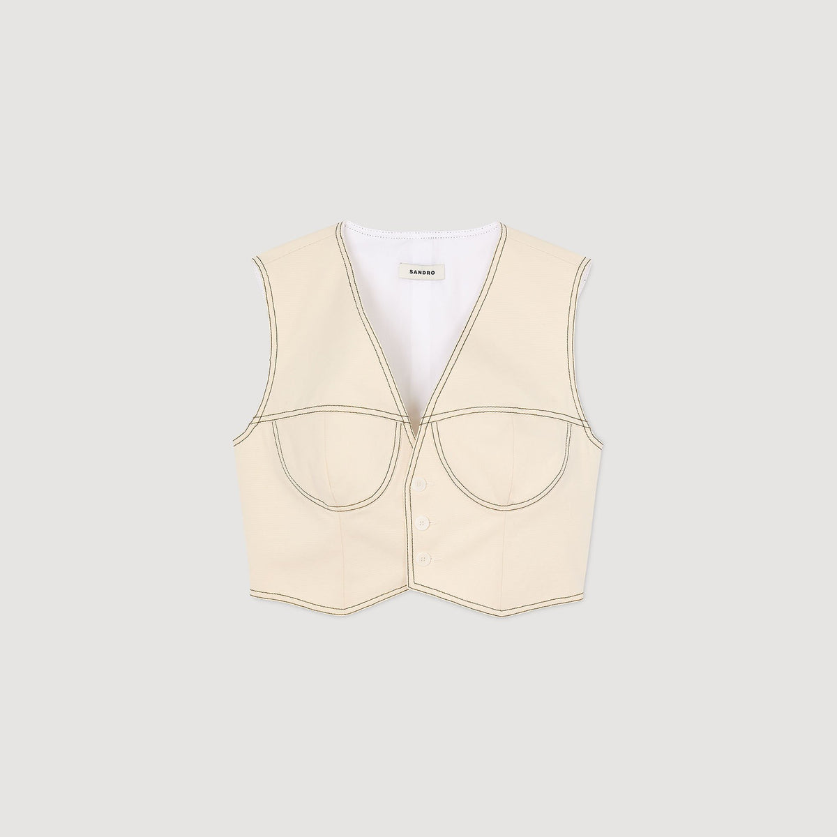 Sandro Denim cropped jacket