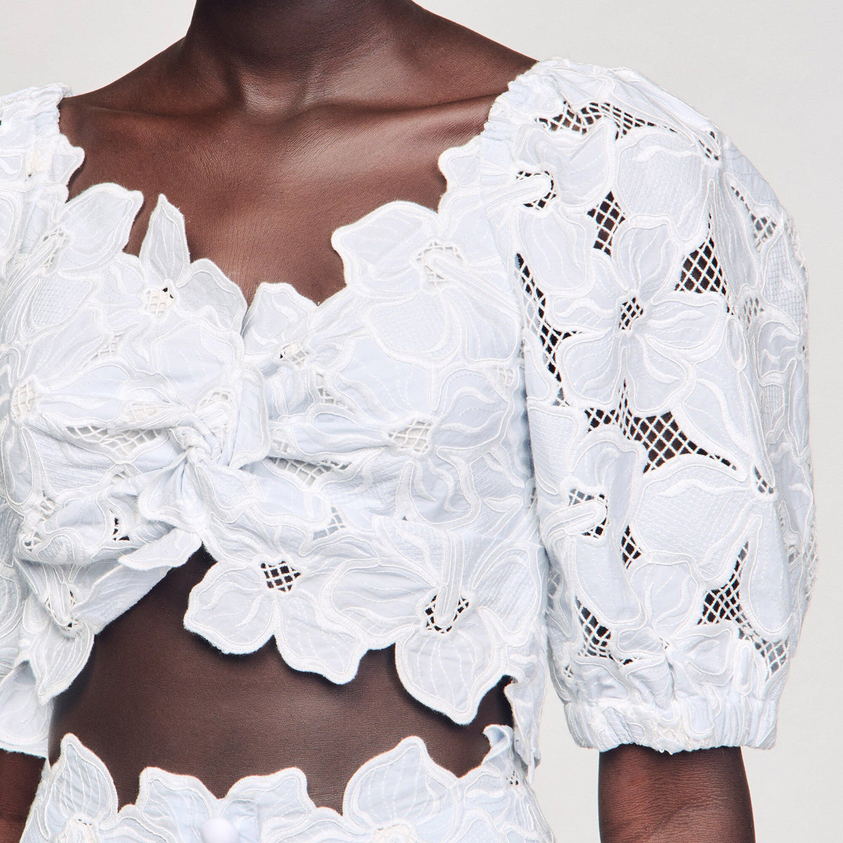 Sandro Guipure lace top