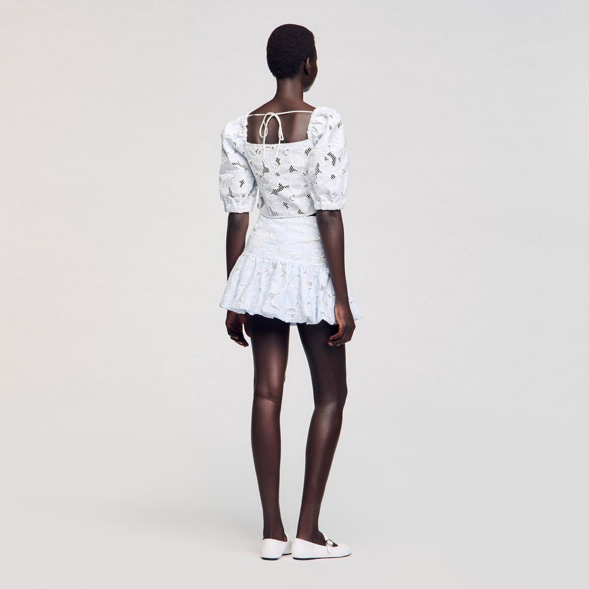 Sandro Guipure lace top