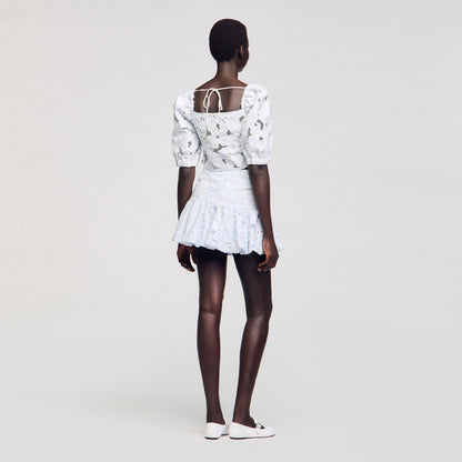 Sandro Guipure lace top