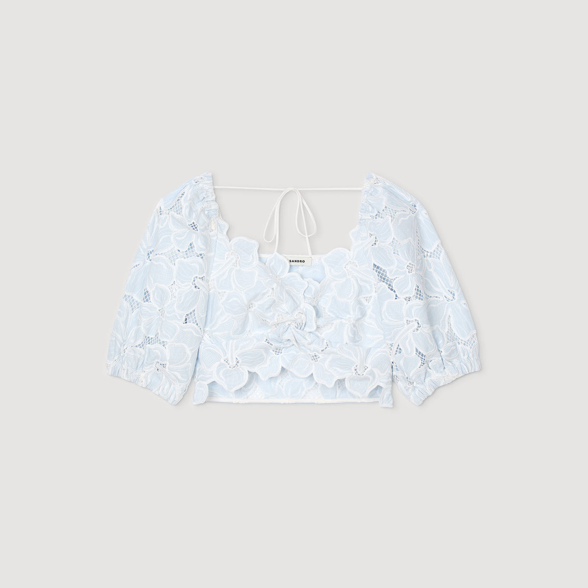 Sandro Guipure lace top