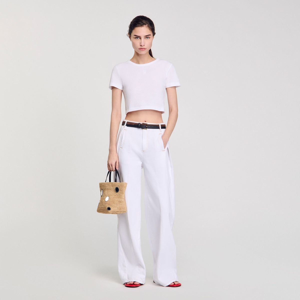 Sandro Cropped T-shirt