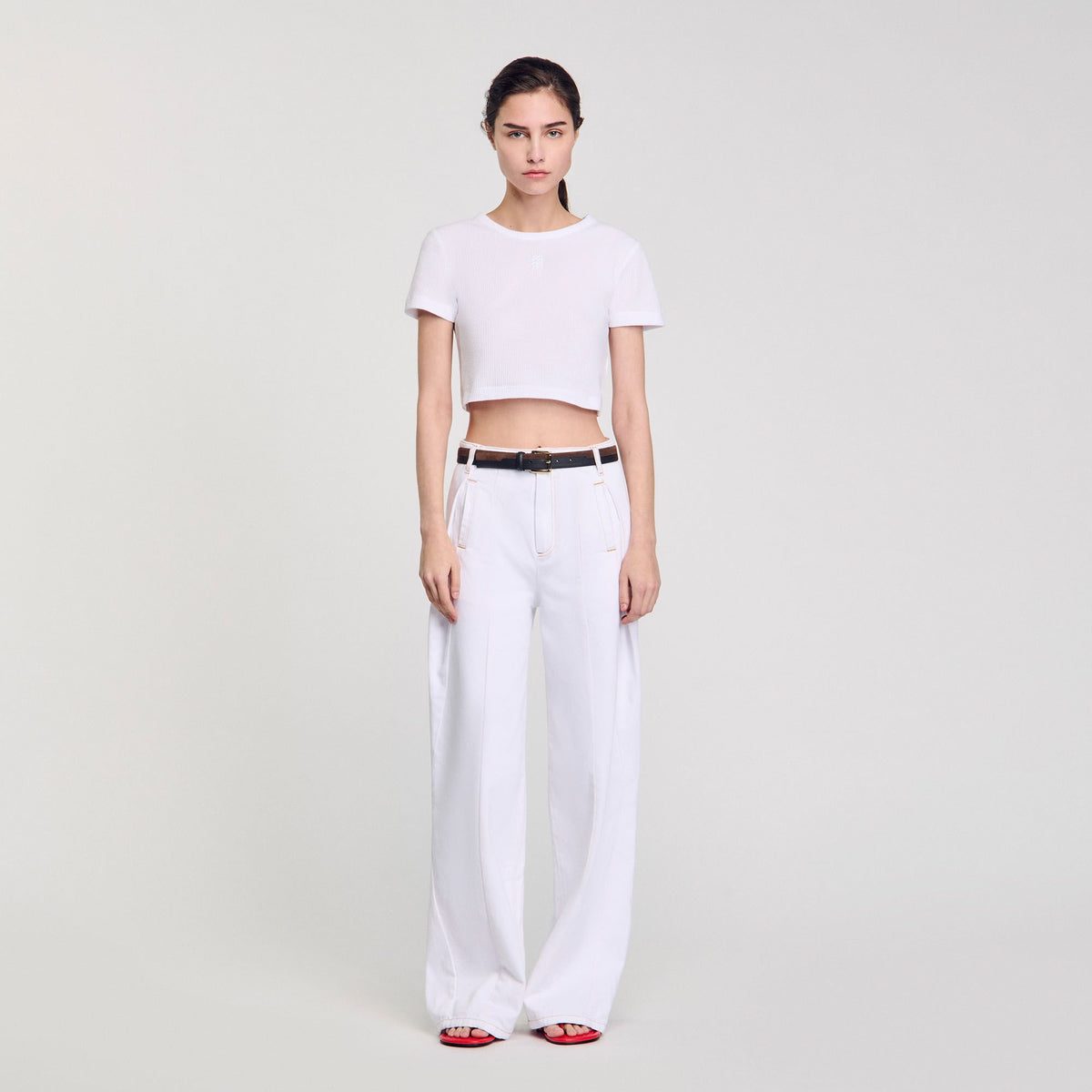 Sandro Cropped T-shirt