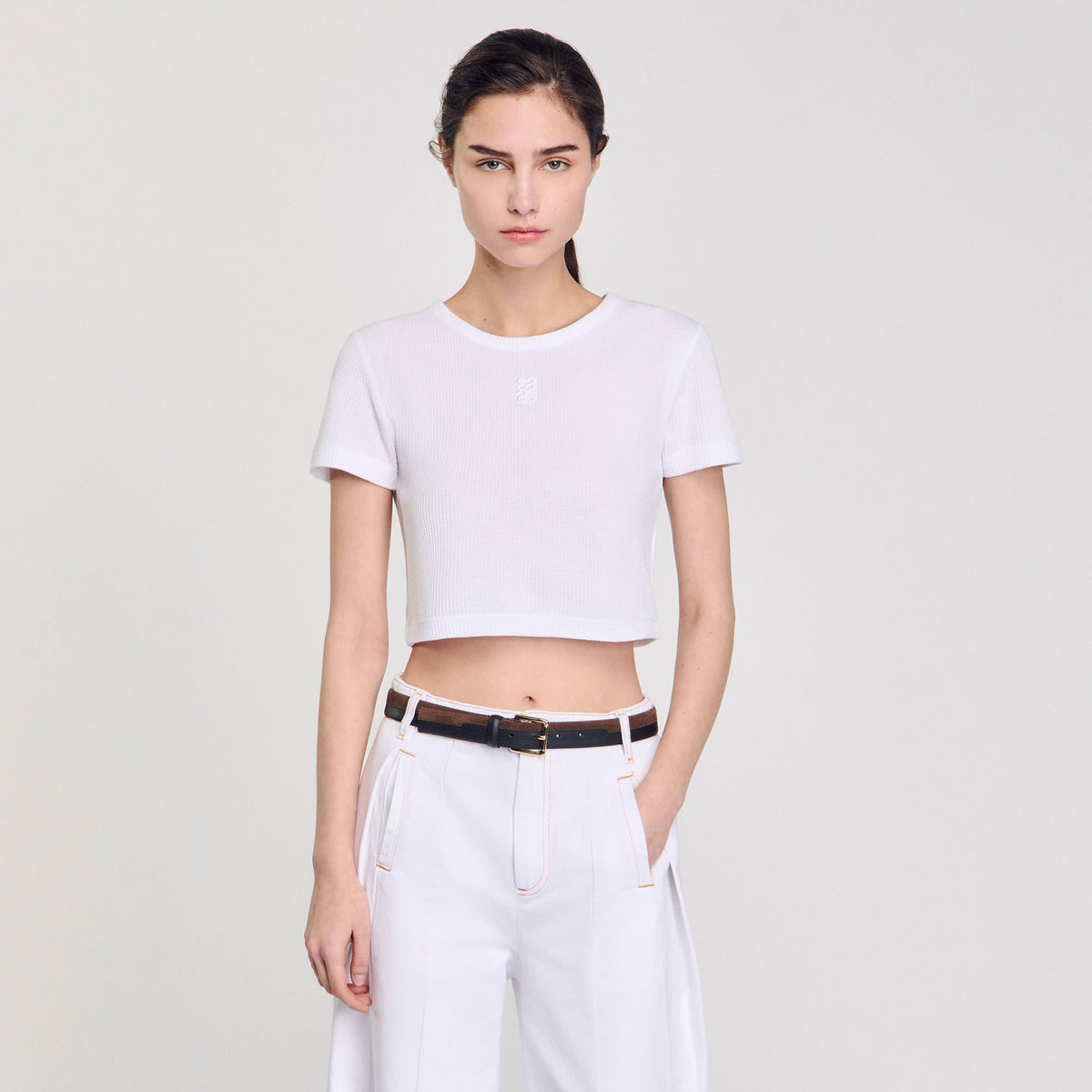 Sandro Cropped T-shirt