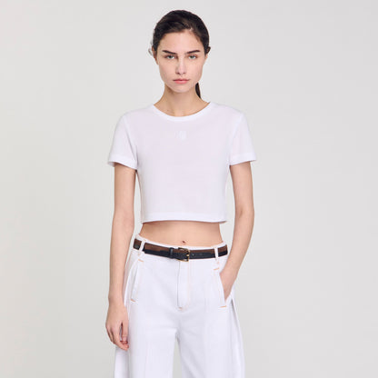 Sandro Cropped T-shirt