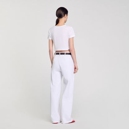 Sandro Cropped T-shirt