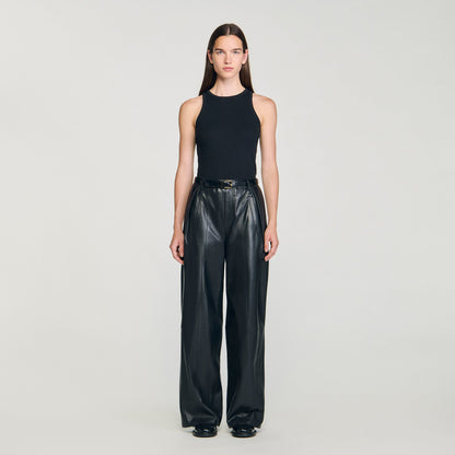 Sandro Embroidered vest top