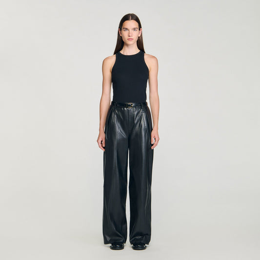 Sandro Embroidered vest top