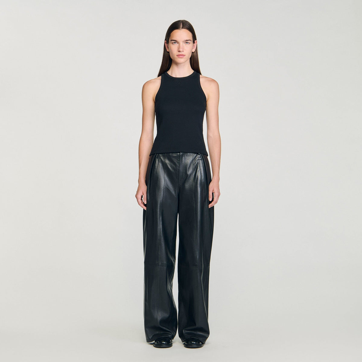 Sandro Embroidered vest top