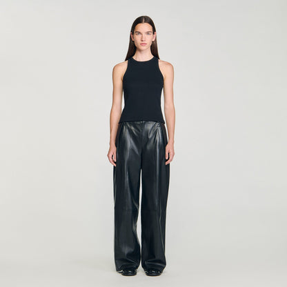 Sandro Embroidered vest top
