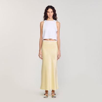 Sandro Beaded crop top