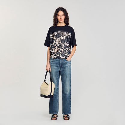 Sandro Floral motif T-shirt