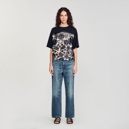 Sandro Floral motif T-shirt