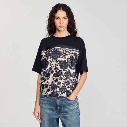 Sandro Floral motif T-shirt