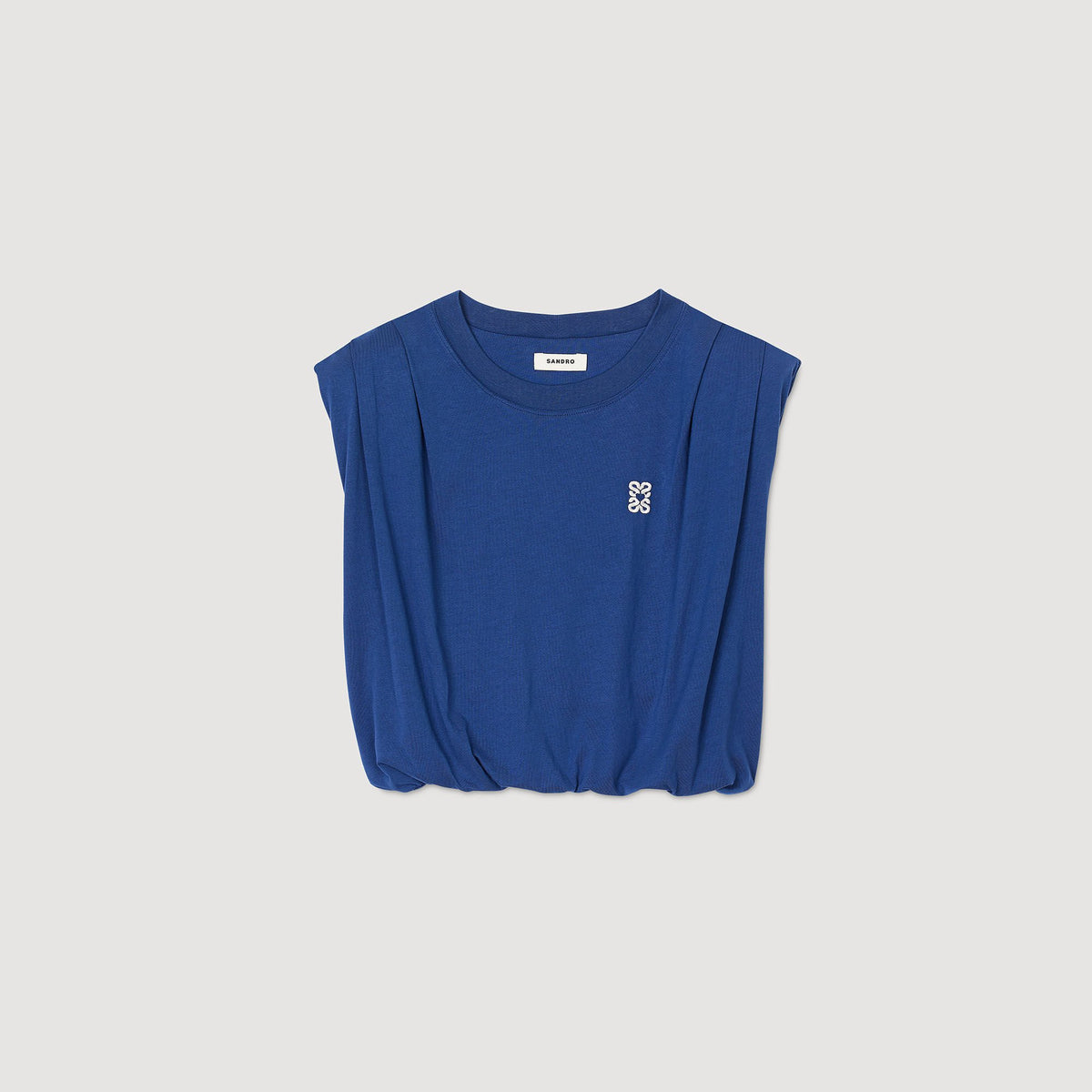 Sandro Short draped T-shirt