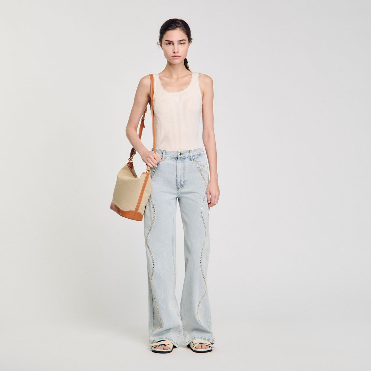 Sandro Rib knit vest top