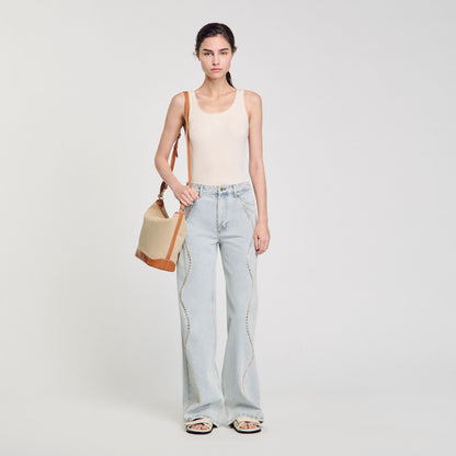 Sandro Rib knit vest top