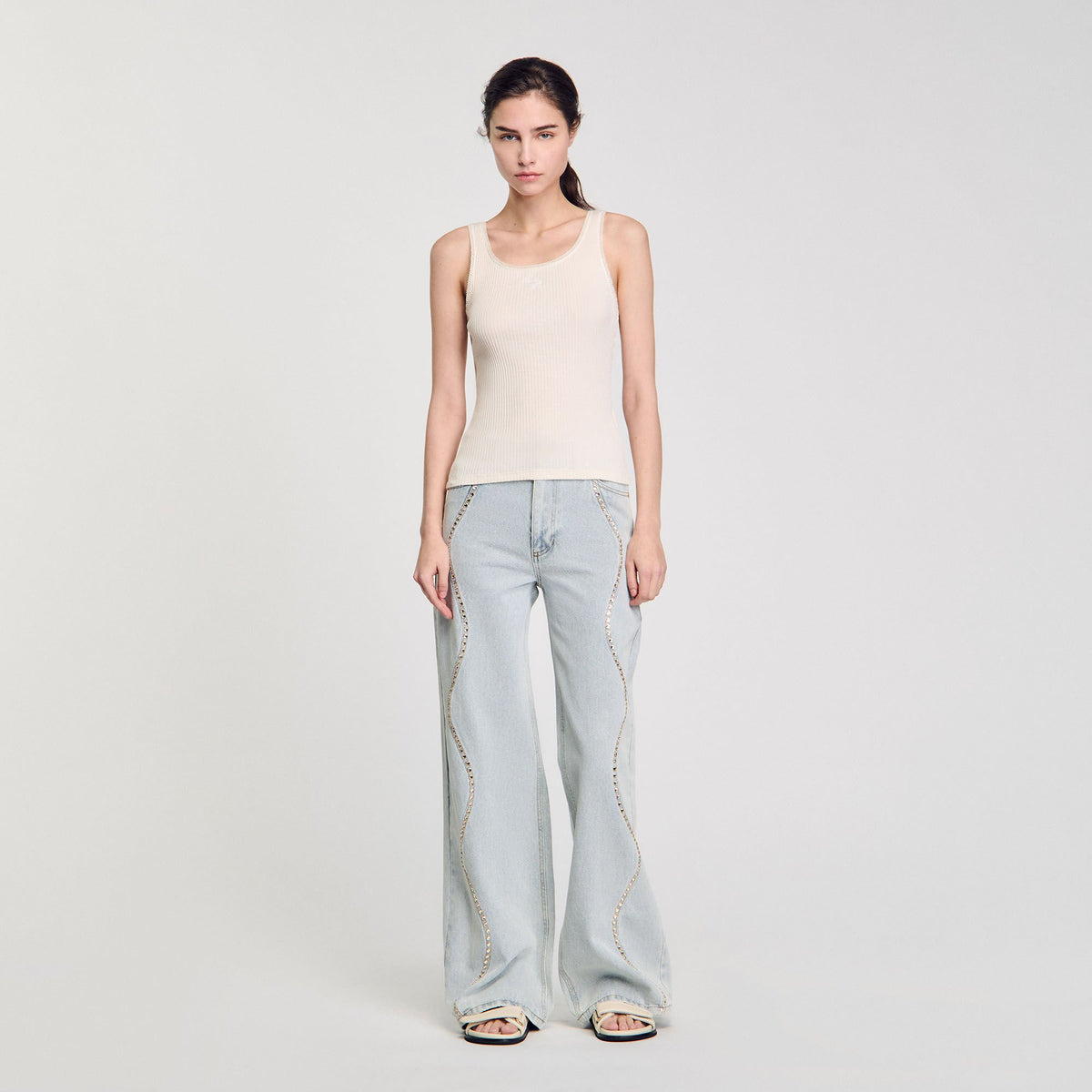 Sandro Rib knit vest top