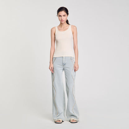 Sandro Rib knit vest top