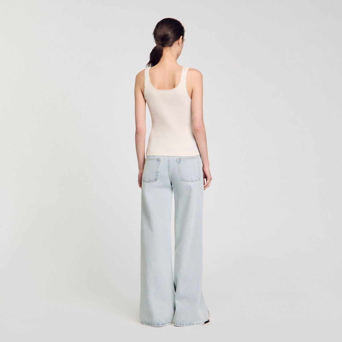 Sandro Rib knit vest top