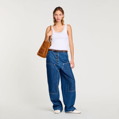 Sandro Ribbed vest top